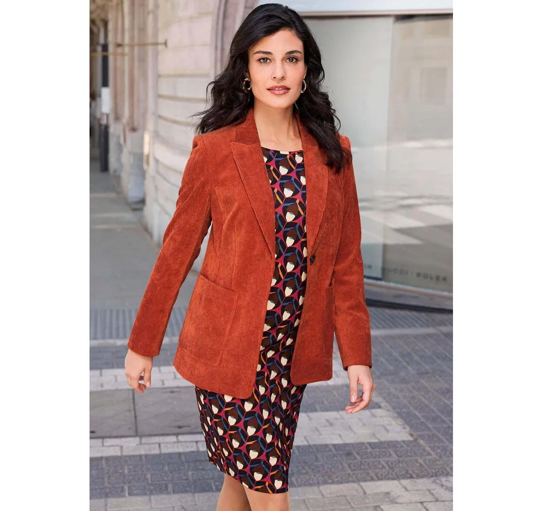 ALBA MODA Kurzblazer Cordblazer