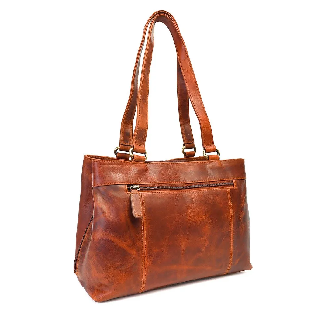 ALMADIH Handtasche Leder Damentasche MAYA Umhängetasche Henkeltasche Freizeittasche
