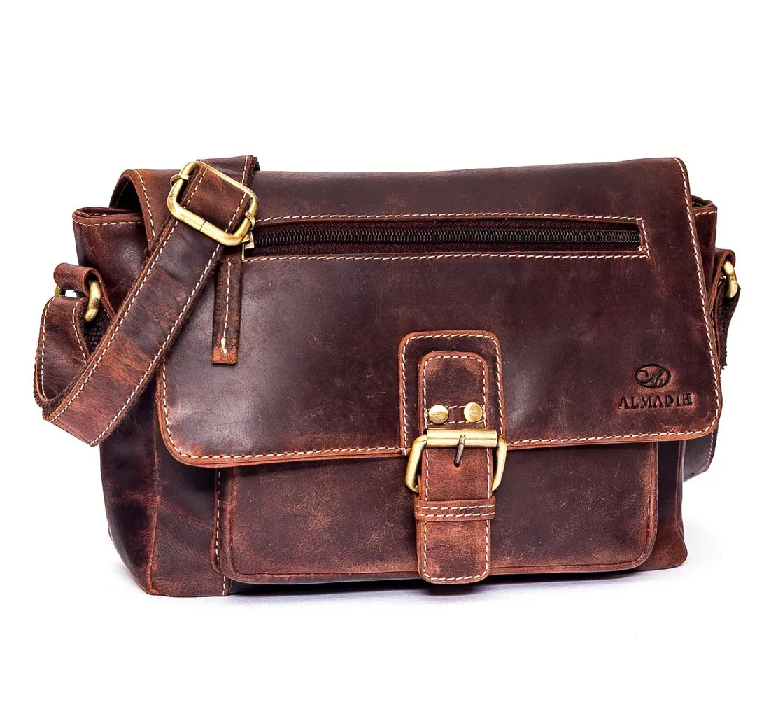 ALMADIH Schultertasche Leder Damen KIM Ledertasche Schultertasche