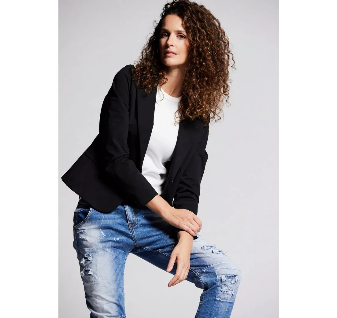 ANDIJAMO-FASHION Jerseyblazer CANDY bequemer Klassiker