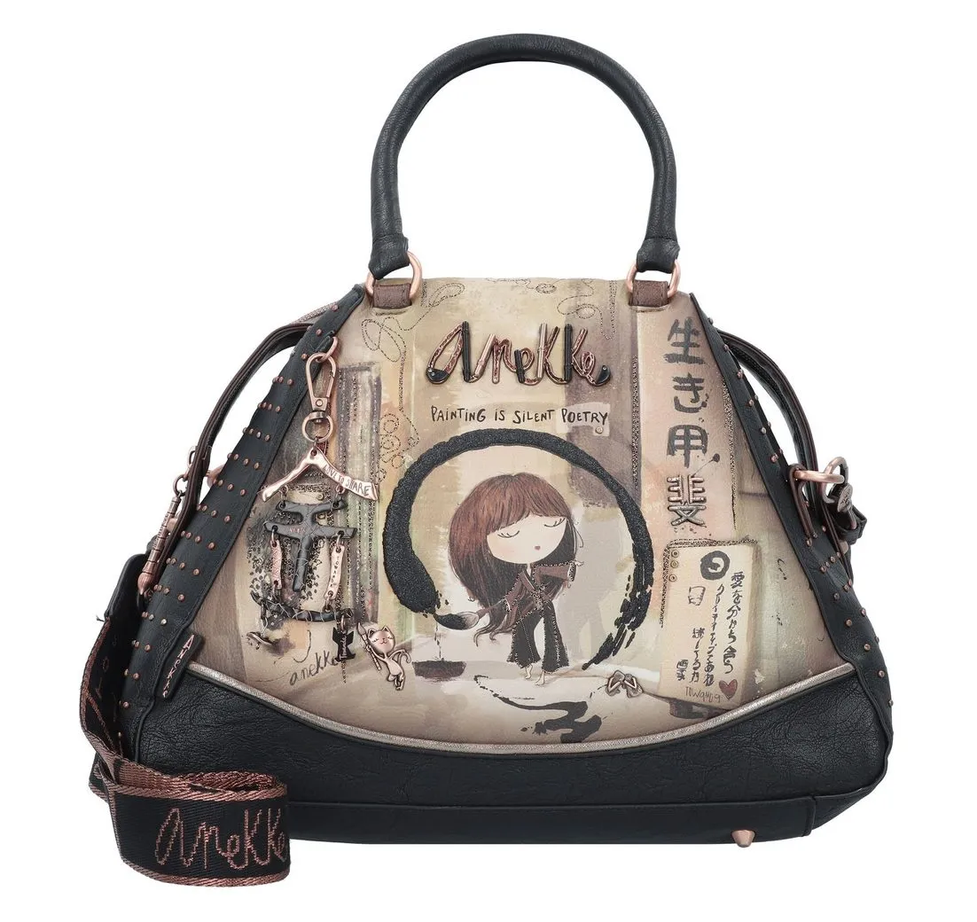 Anekke Henkeltasche Shoen Black, Polyurethan