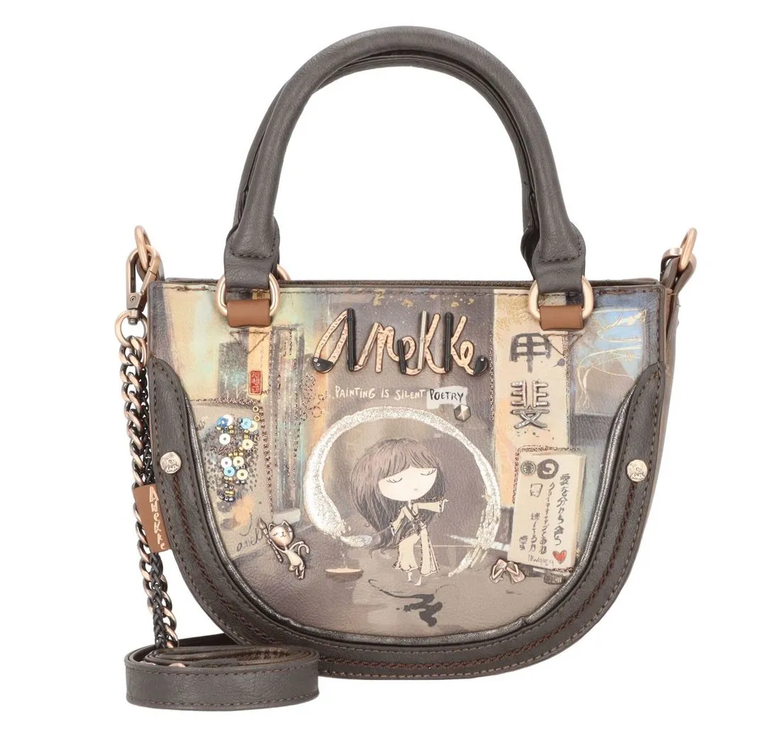 Anekke Henkeltasche Shoen Brown, Polyurethan