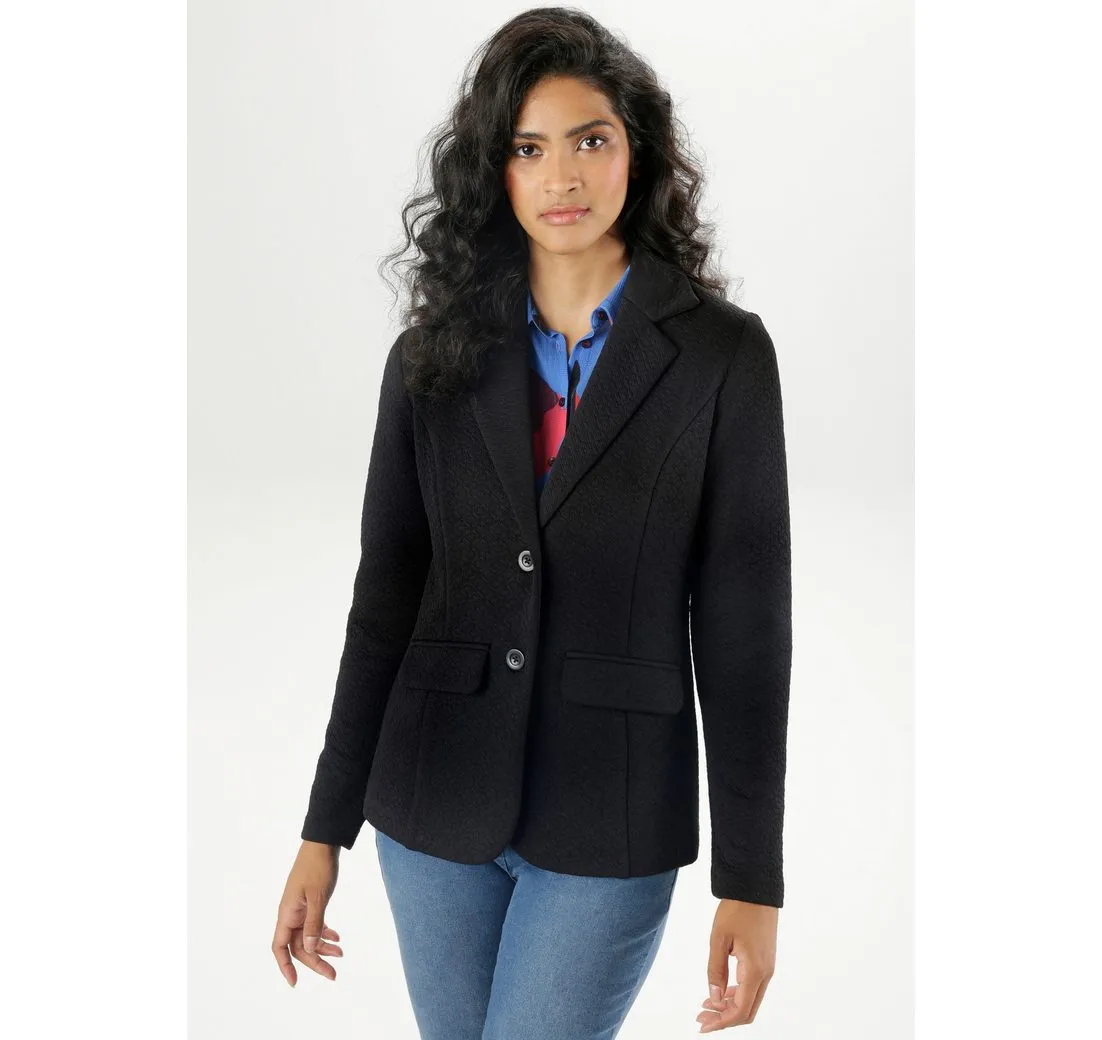 ANISTON SELECTED Jerseyblazer mit strukturiertem Muster