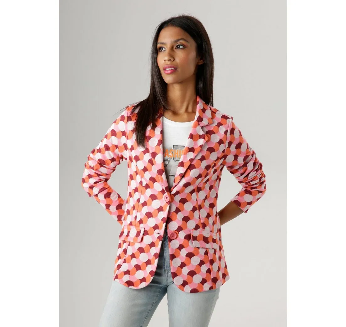 ANISTON SELECTED Kurzblazer in Jacquard-Qualität