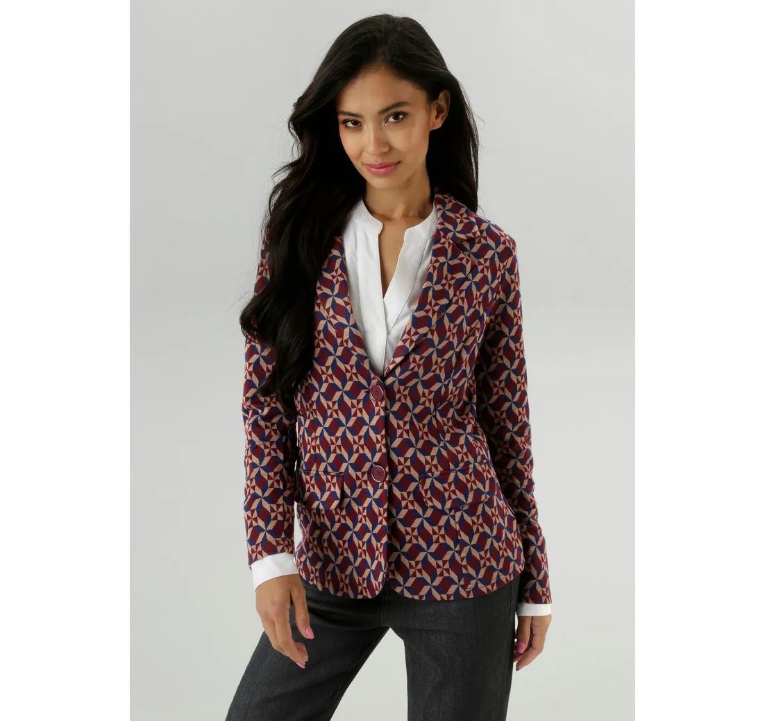 ANISTON SELECTED Kurzblazer in trendy Jacquard-Qualität - NEUE KOLLEKTION