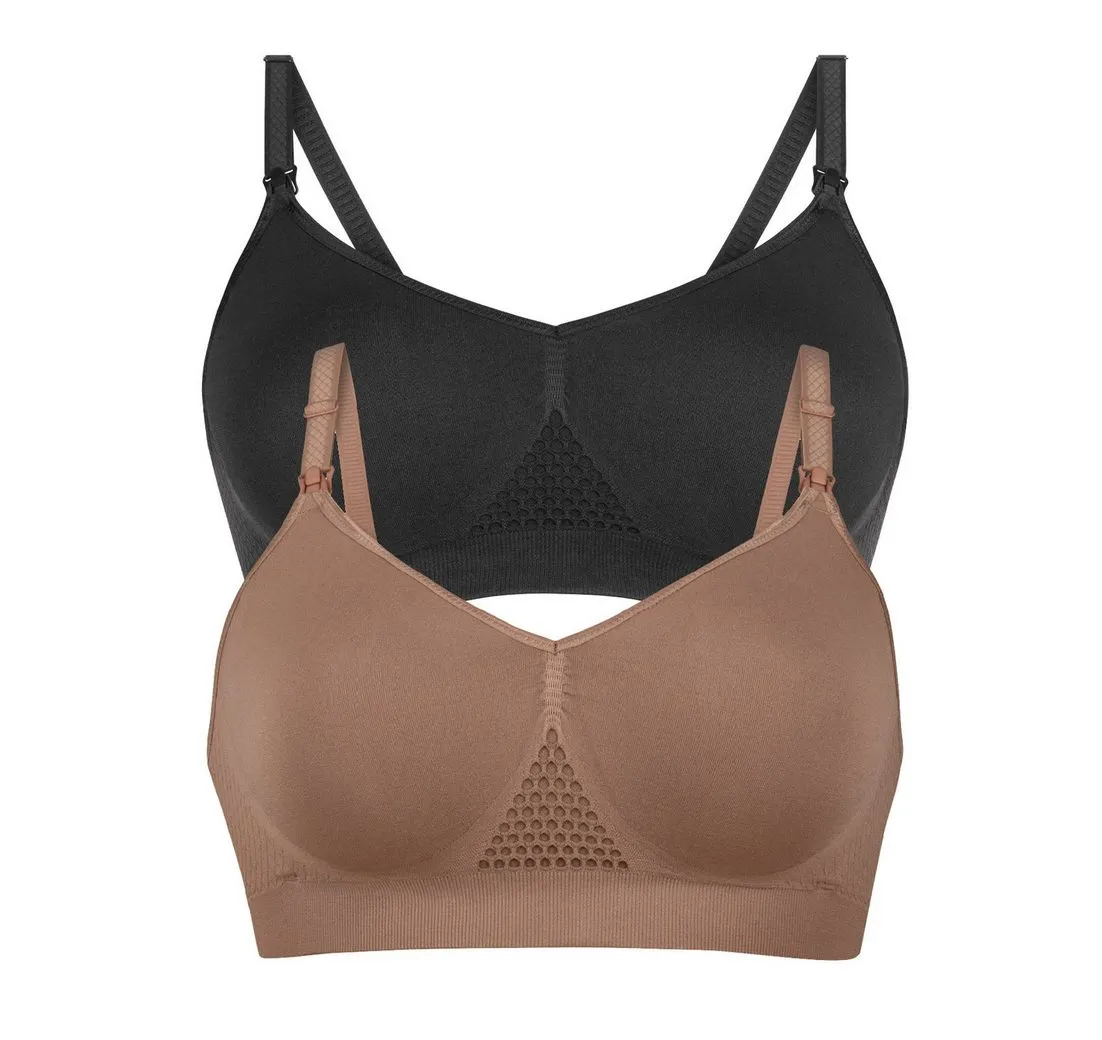 ANITA MATERNITY Still-BH Seamless (Packung, 2er-Pack) herausnehmbare Cups, doppellagig, extra Halt, bequem, weich, bügellos