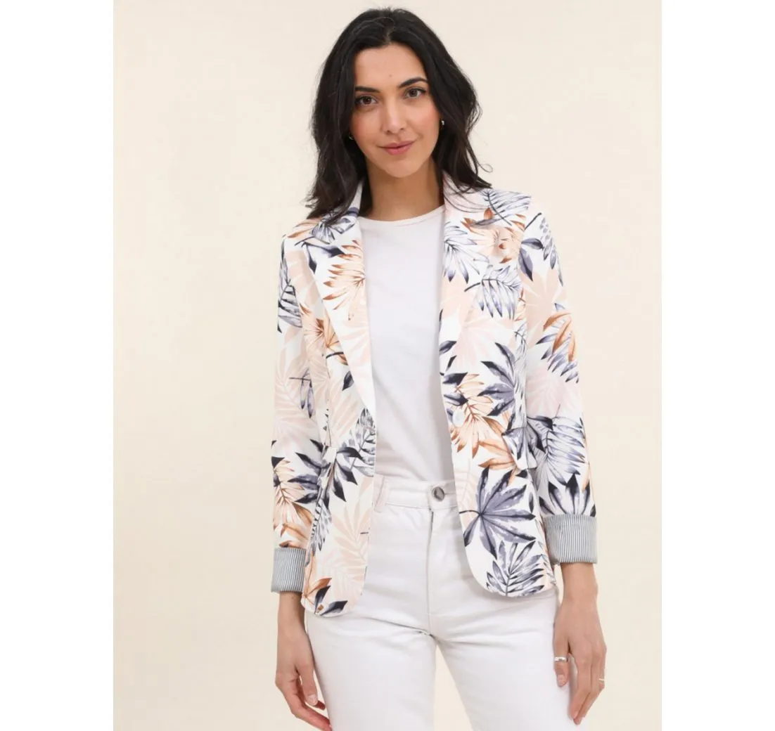ANNIS FASHION & ACCESSOIRES Kurzblazer "MARLA" (1-tlg) NEU, leichter Blazer, moderner Druck