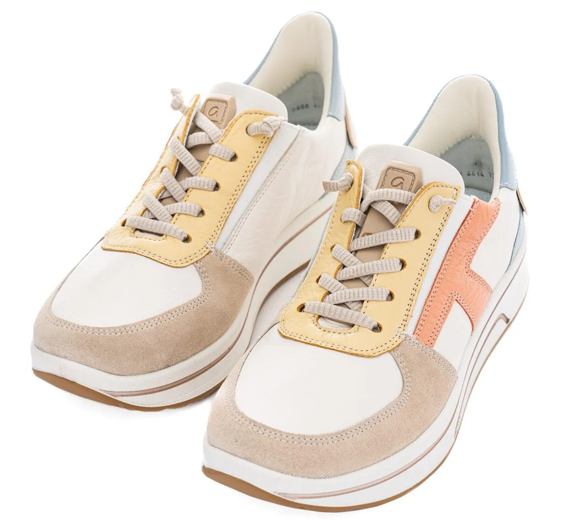 ARA SAPPORO Slip-On Sneaker, Freizeitschuh, Schnürschuh mit Frottee-Futter, H-Weite