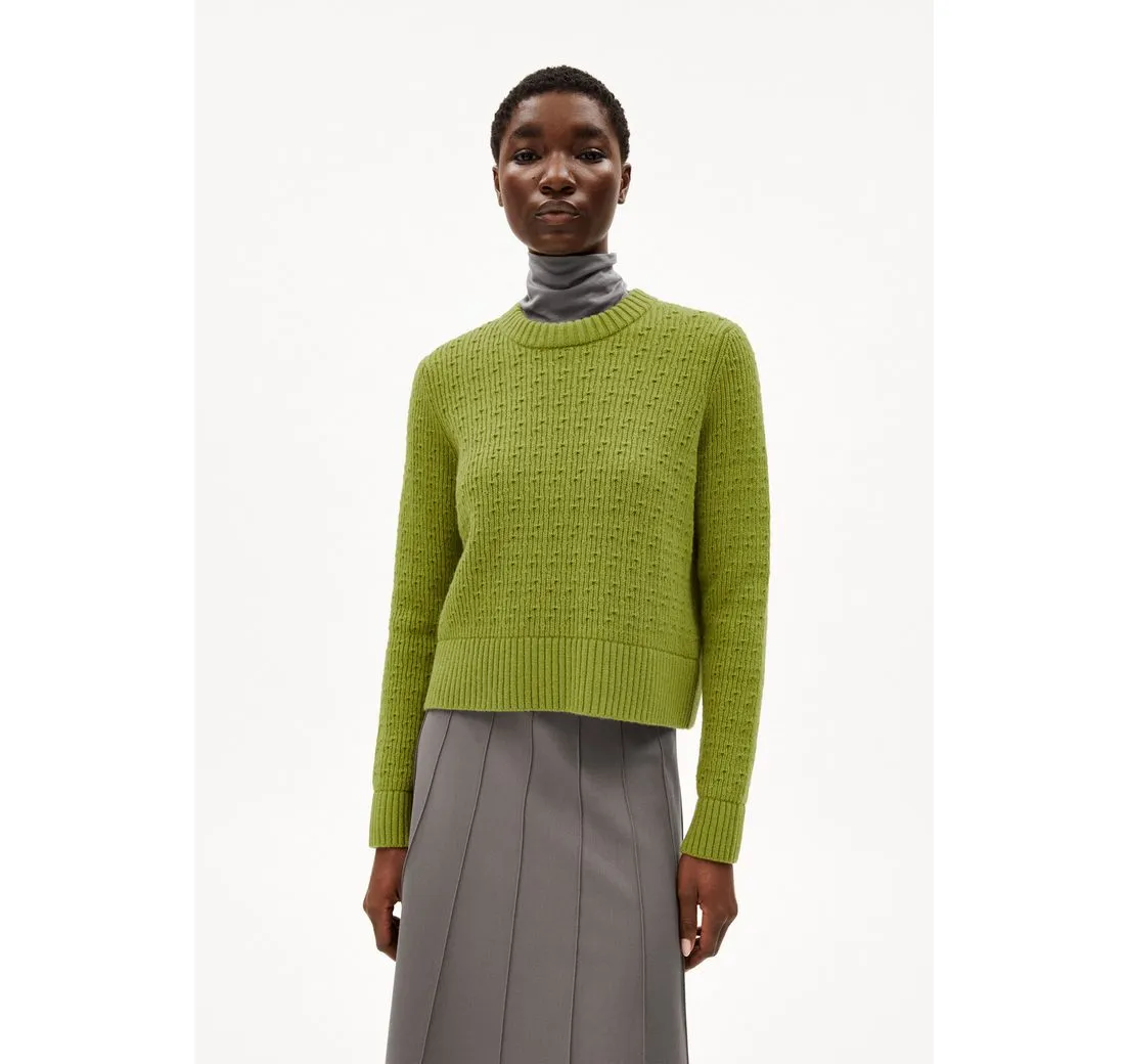 ARMEDANGELS Strickpullover FABIOLAA Pullover Regular Fit aus Bio-Woll Mix (Regular Fit) Rundhalsausschnitt