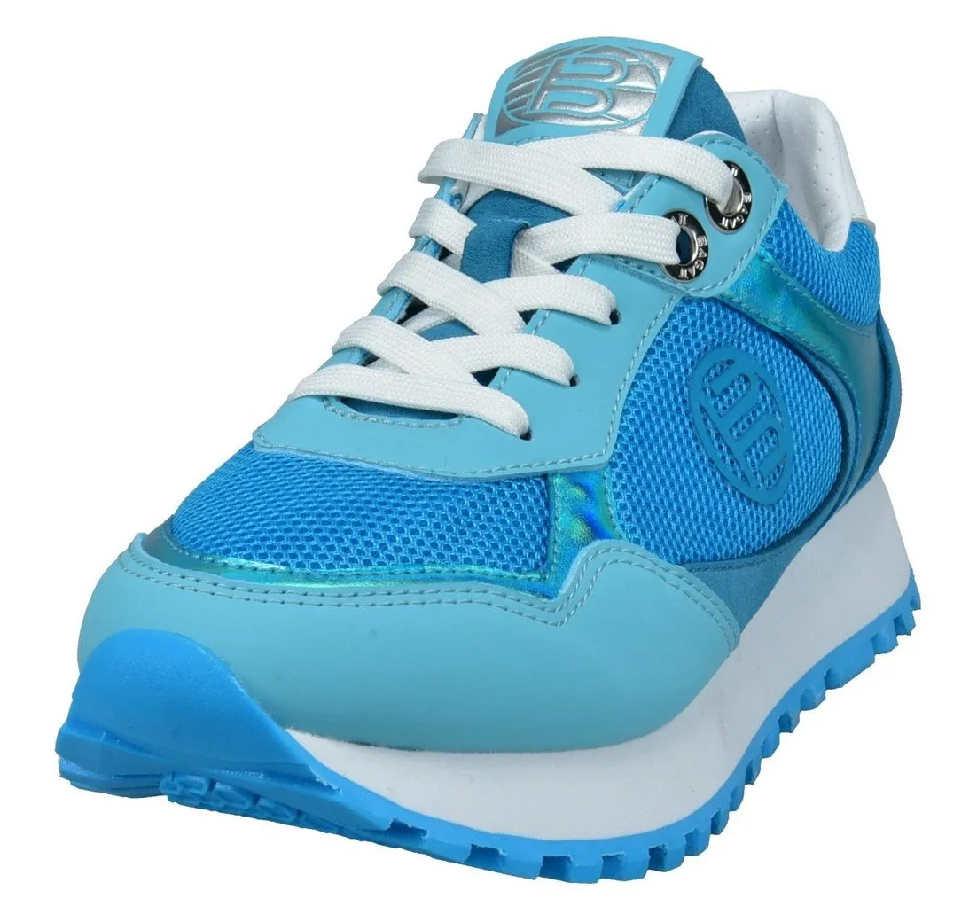 BAGATT Plateausneaker, modische Metallic-Einsätzen, Freizeitschuh, Halbschuh, Schnürschuh
