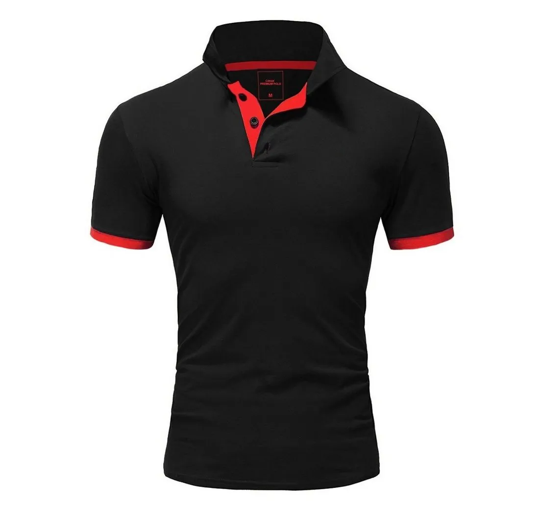 BEHYPE Poloshirt BASE mit kontrastfarbigen Details