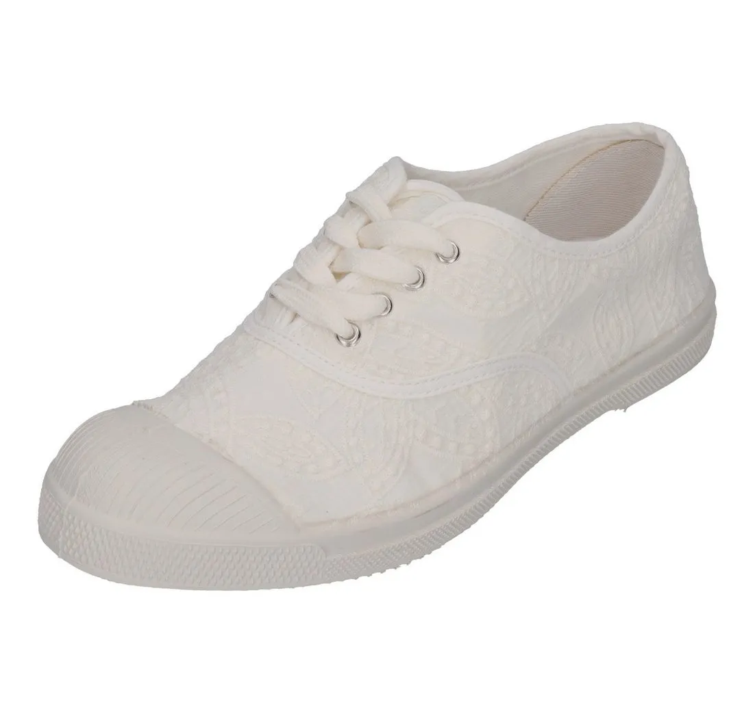 BENSIMON BRODERIE ANGLAISE Sneaker Ecru
