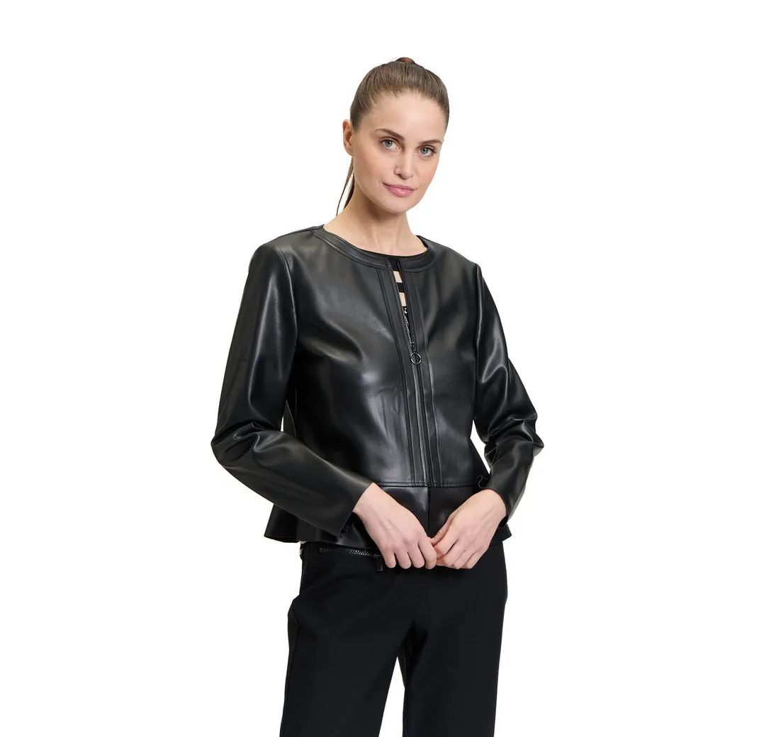BETTY BARCLAY Jackenblazer Betty Barclay Kurzblazer mit Reißverschluss Material