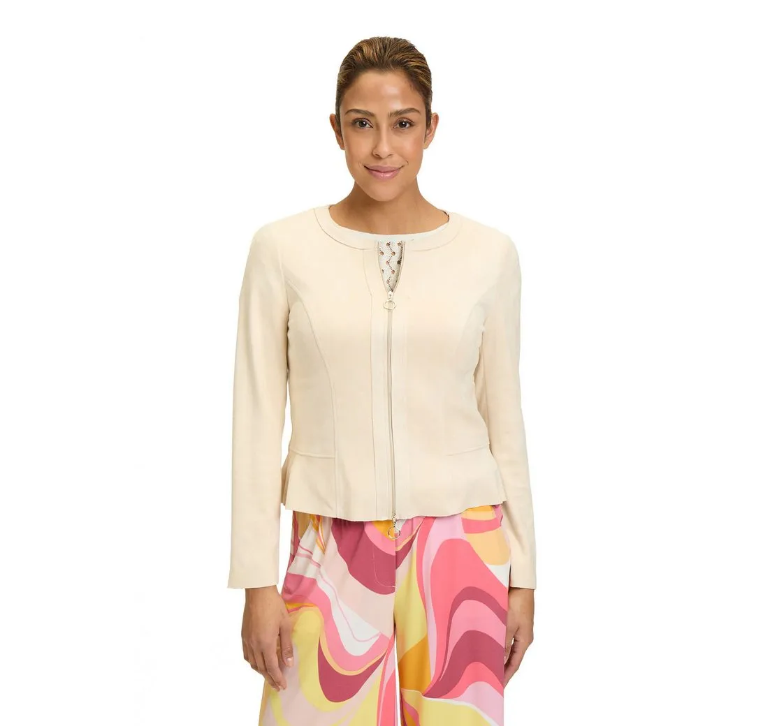 BETTY BARCLAY Jackenblazer Damen Blazer-Jacke mit Reißverschluss Material