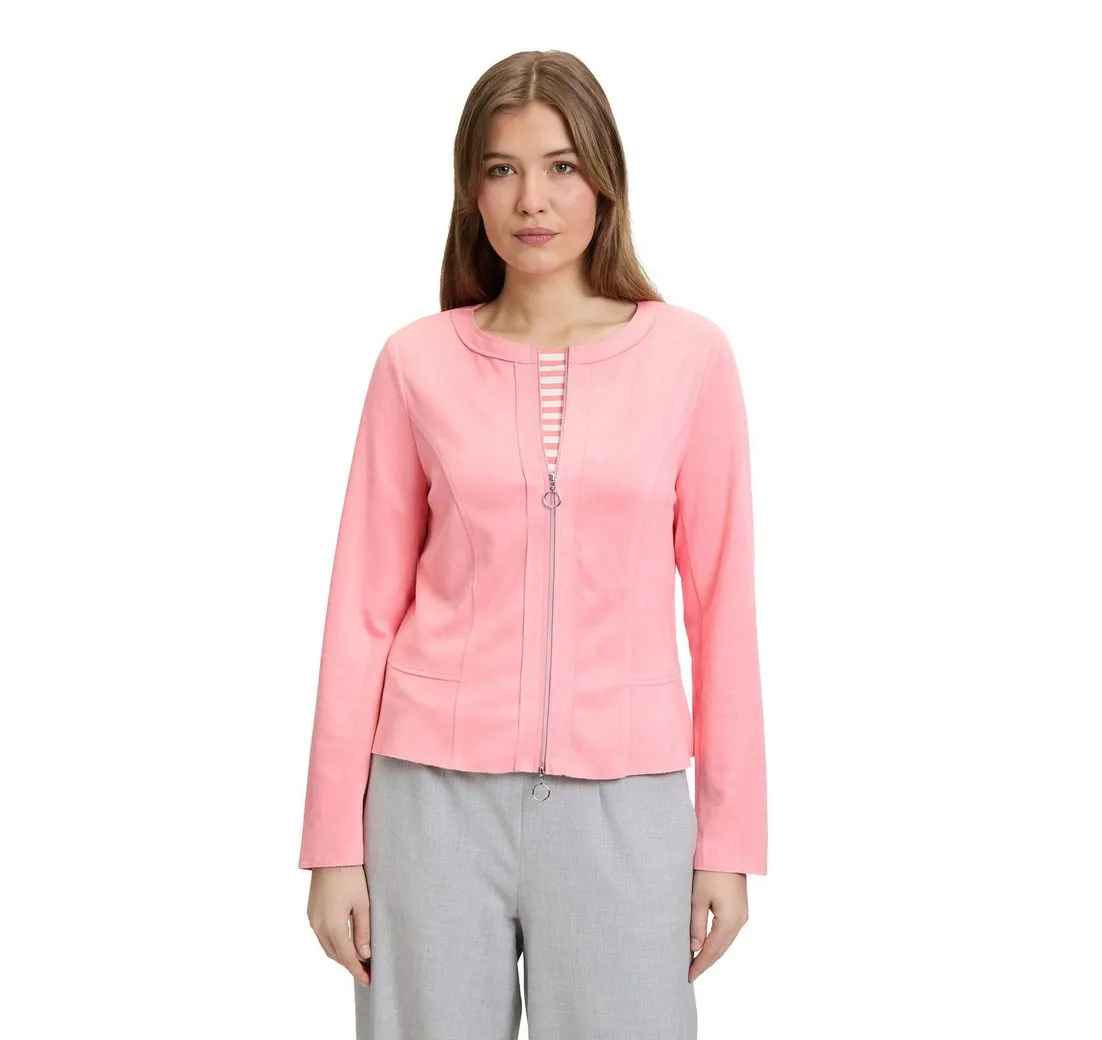 BETTY BARCLAY Jackenblazer Damen Blazer-Jacke mit Reißverschluss Material