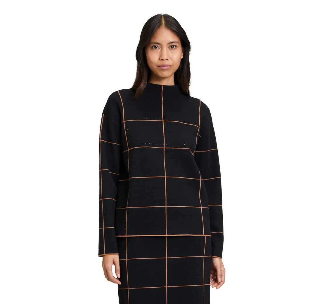 BETTY BARCLAY Strickpullover Betty Barclay Strickpullover langarm (1-tlg) Glitzersteine