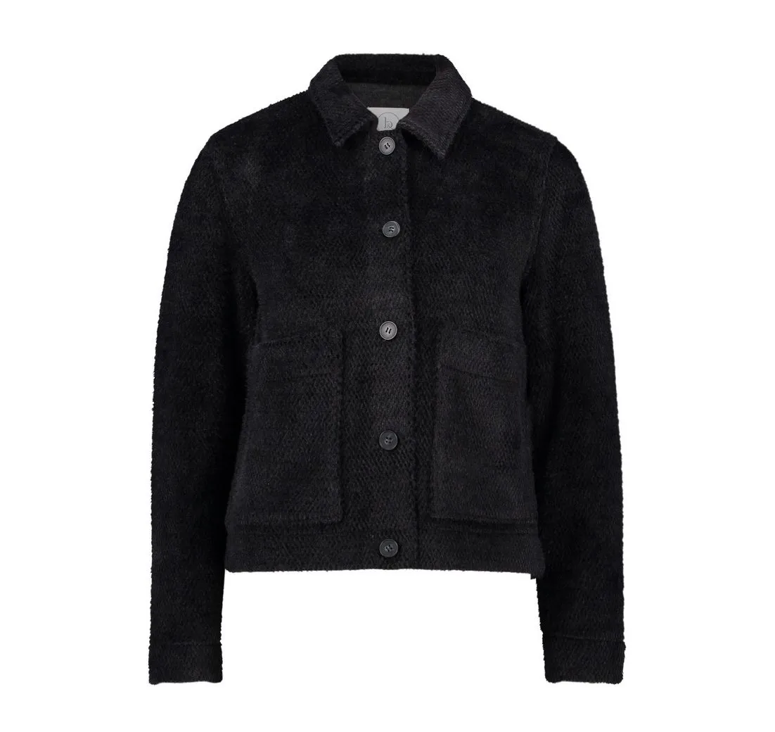 BETTY&CO Canvasjacke Damen Casual-Jacke mit Kragen