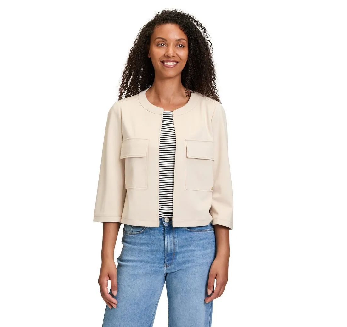 BETTY&CO Jackenblazer Damen Casual-Jacke mit Taschen Material