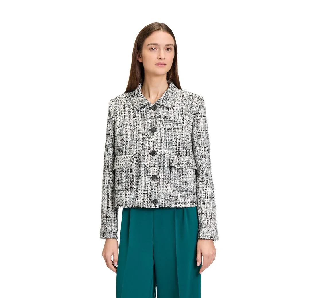 BETTY&CO Kurzblazer Damen Blazer-Jacke langarm