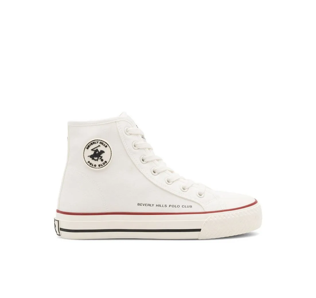 BEVERLY HILLS POLO CLUB Beverly Hills Polo Club Sneakers aus Stoff Damen WP40-OG-31-3 Weiß Sneaker