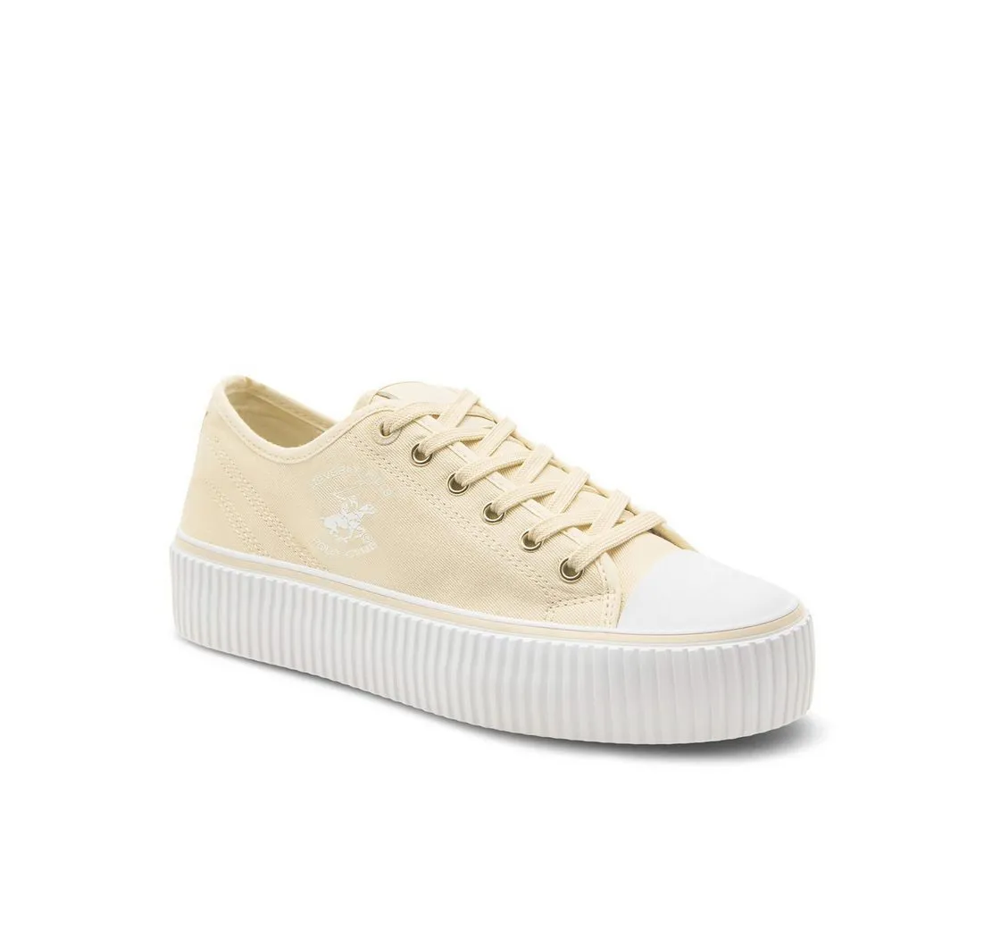 BEVERLY HILLS POLO CLUB Beverly Hills Polo Club Sneakers aus Stoff Damen W-BHPC027M Écru Sneaker