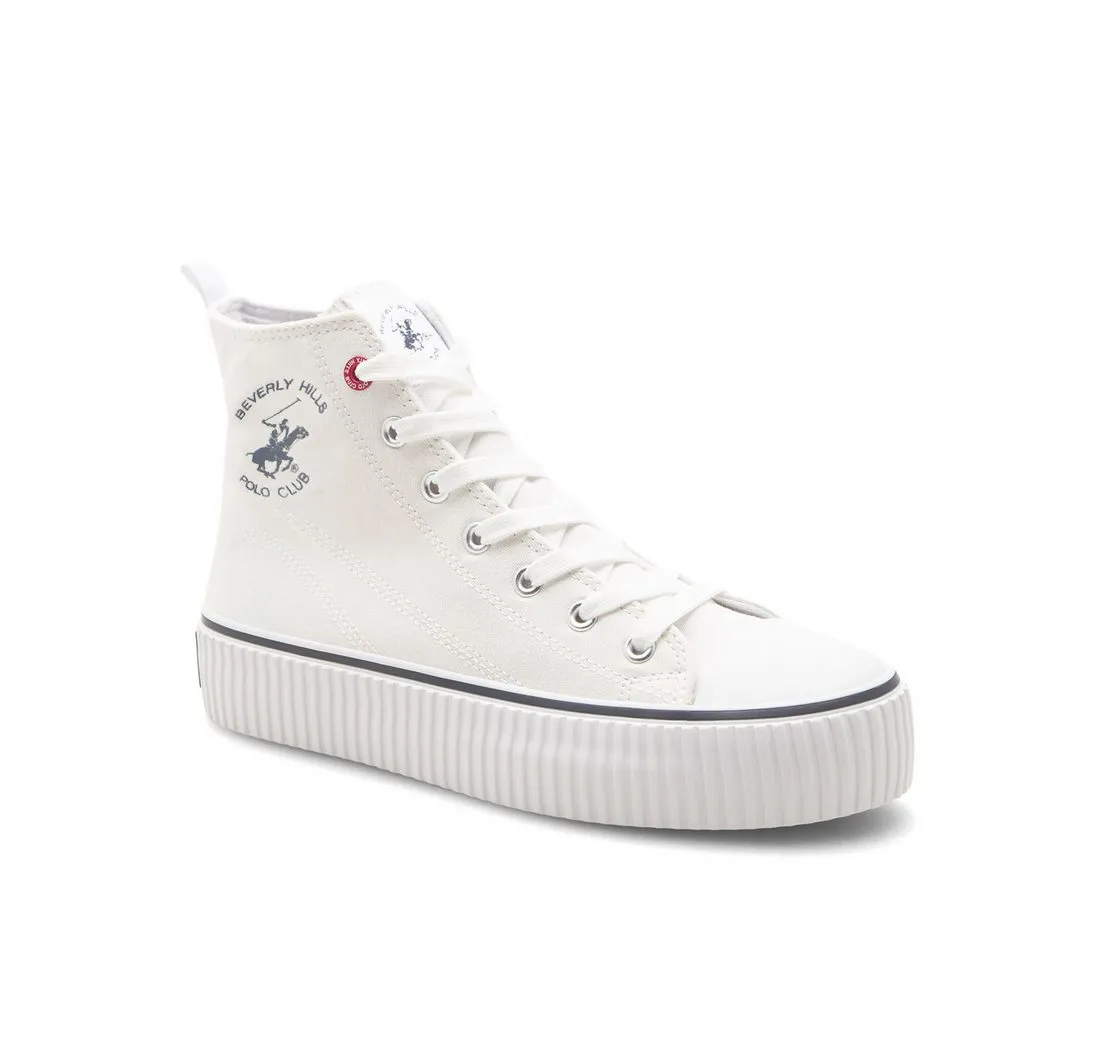 BEVERLY HILLS POLO CLUB Beverly Hills Polo Club Sneakers aus Stoff Damen BHPC026M Weiß Sneaker
