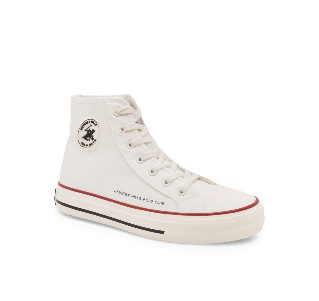 BEVERLY HILLS POLO CLUB Beverly Hills Polo Club Sneakers aus Stoff Damen WP40-OG-31-3 Weiß Sneaker