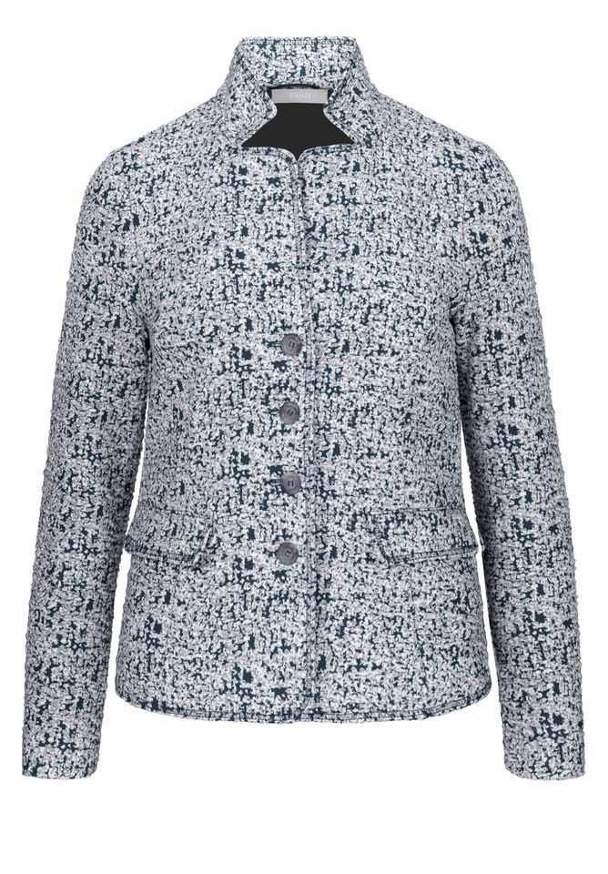 BIANCA Kurzblazer – Eleganter Blazer mit Stehkragen und Knopfleiste