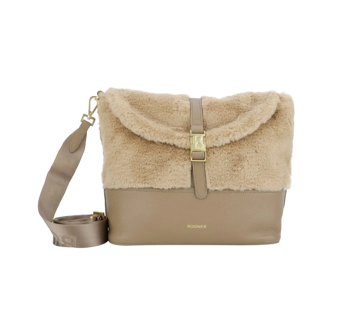 BOGNER Handtasche Bogner - Damen Hobo Mogno Neve Elise