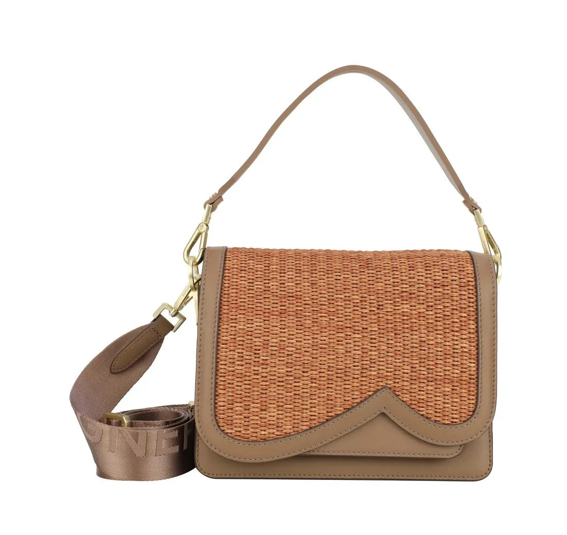 BOGNER Schultertasche Bogner - Damen Schultertasche Bex Rafia Eartha