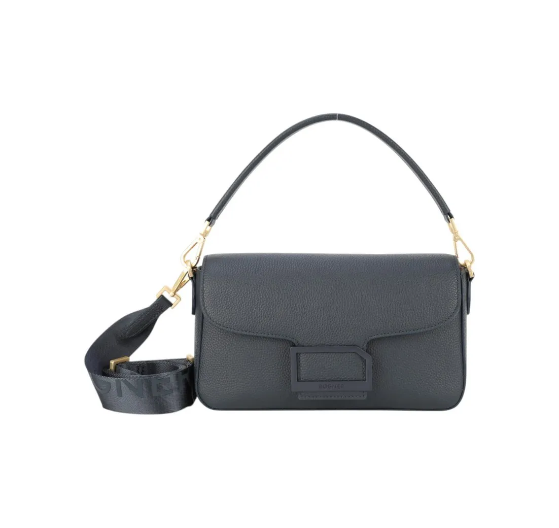 BOGNER Schultertasche Bogner - Damen Schultertasche Pontresina Neve Nera