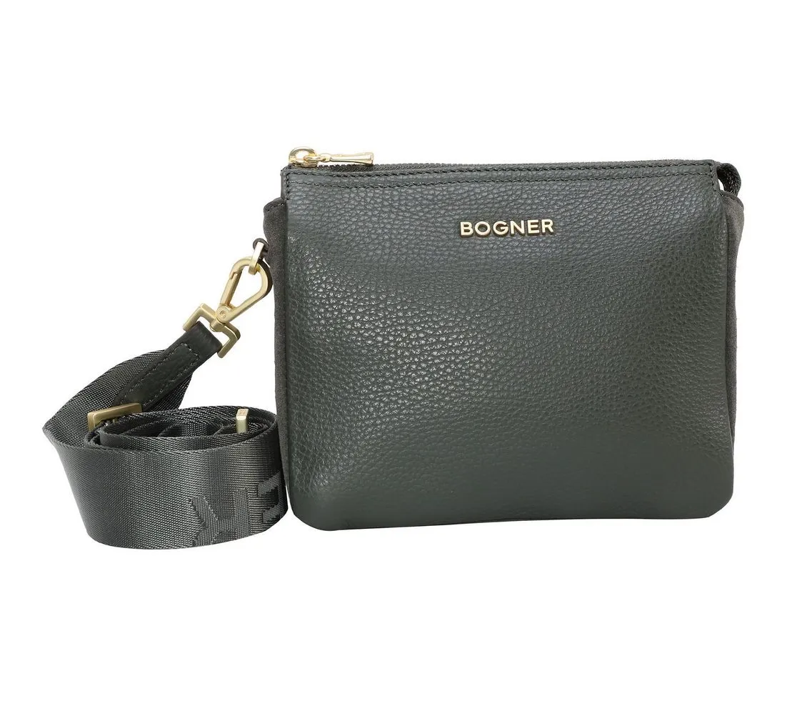 BOGNER Schultertasche Gulia Shoulderbag, aus echtem Rindsleder