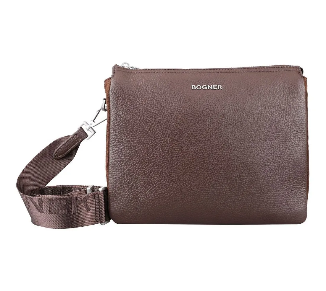 BOGNER Schultertasche Gulia Shoulderbag, aus echtem Rindsleder