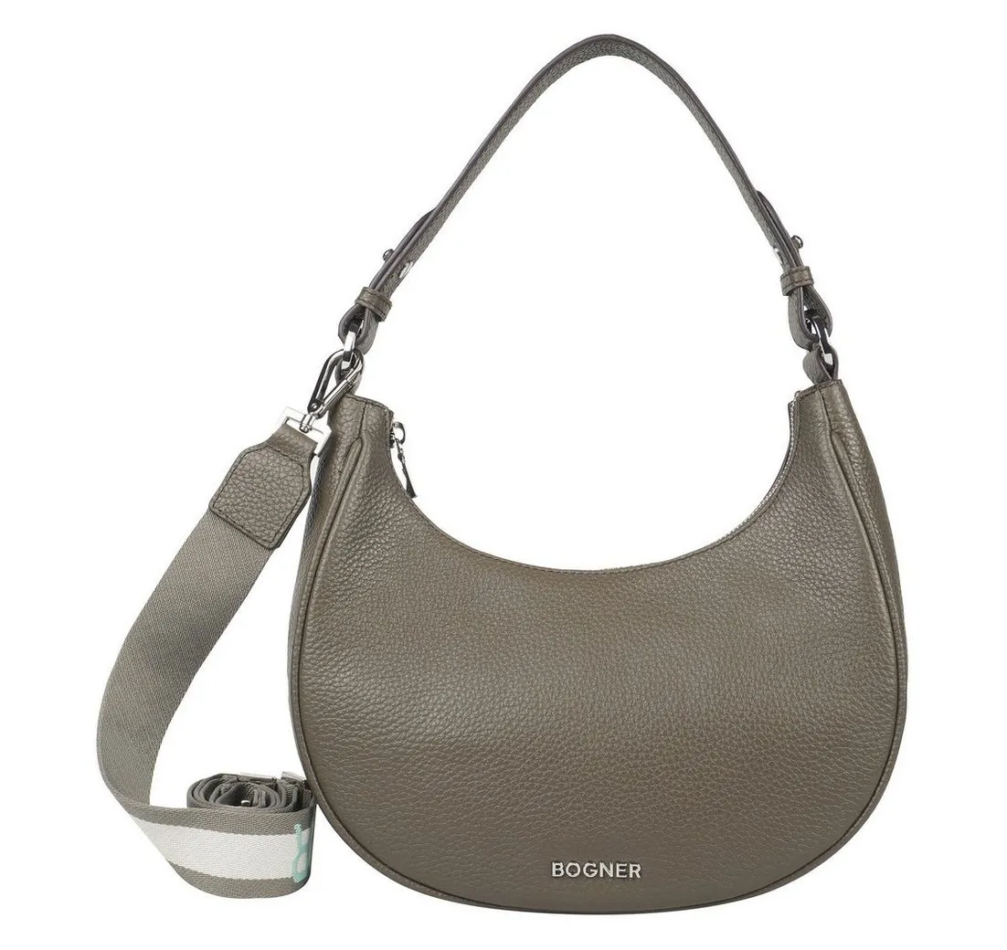 BOGNER Schultertasche Melene Hobo, aus echtem Rindsleder