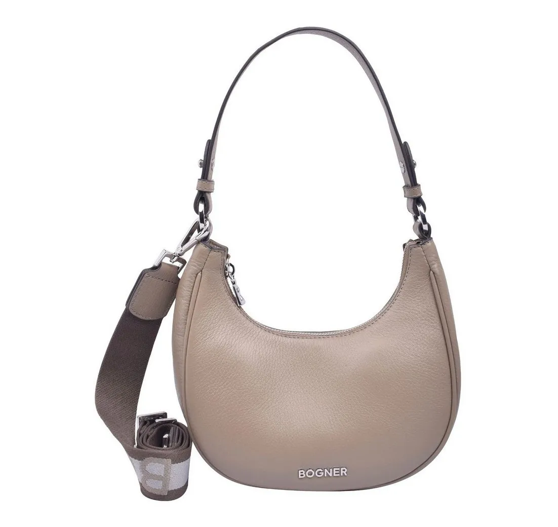 BOGNER Schultertasche Melene Shoulderbag, aus echtem Rindsleder