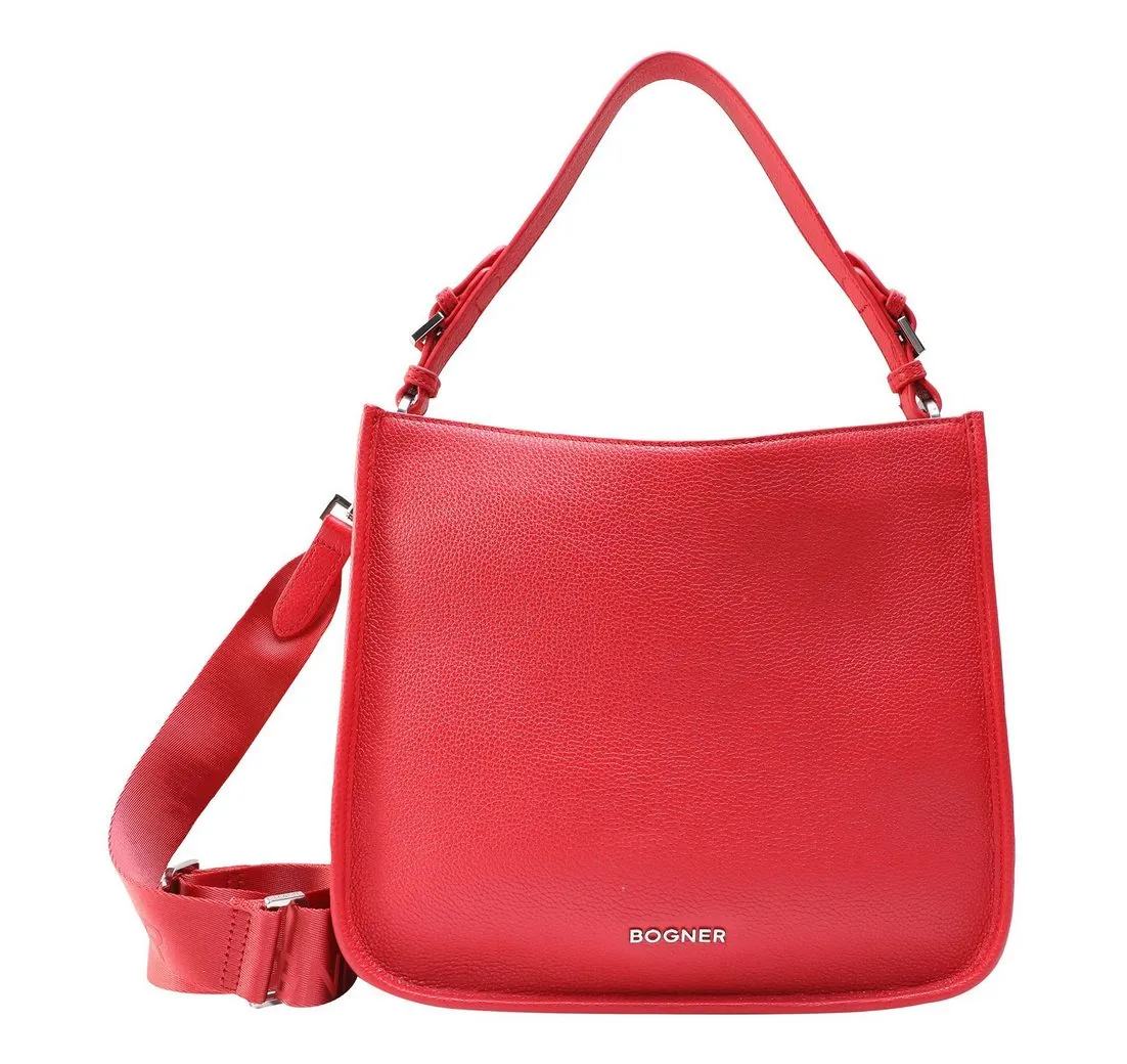 BOGNER Schultertasche Selena Hobo, aus echtem Leder