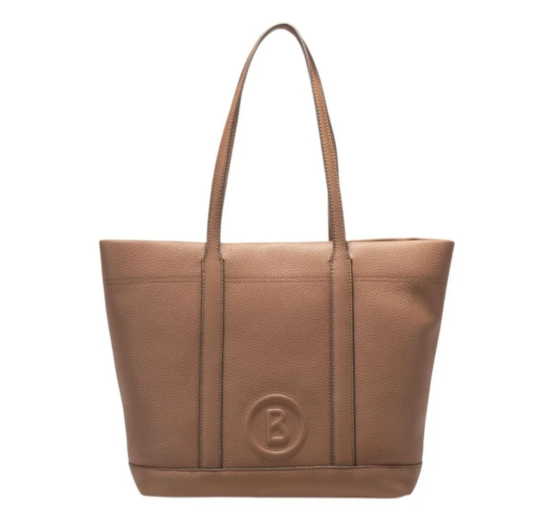 BOGNER Schultertasche Zeta Shopper, aus echtem Rindsleder