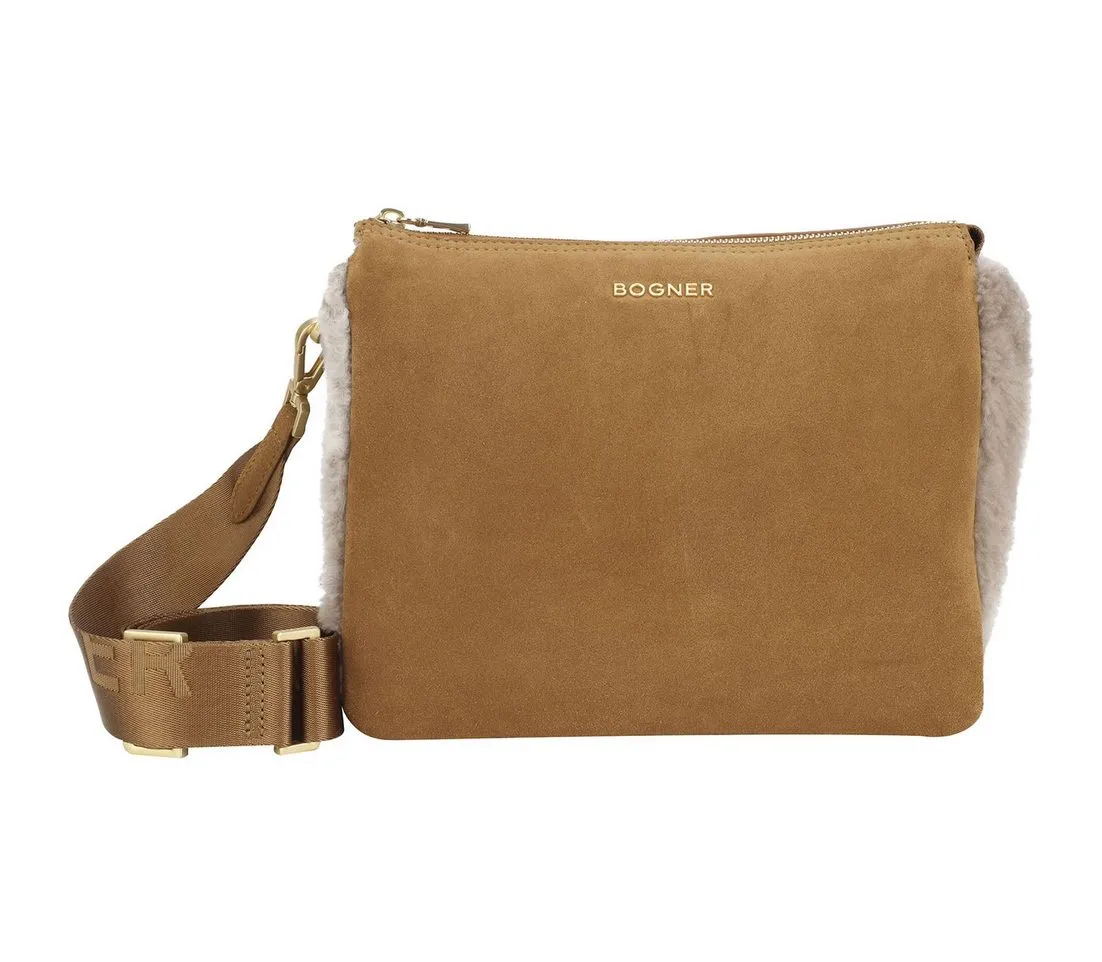 BOGNER Umhängetasche Gulia Shoulderbag, aus echtem Rindsleder