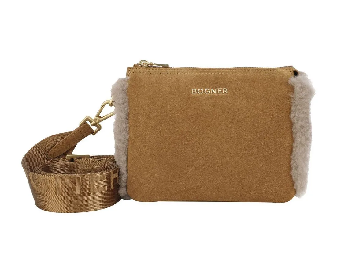 BOGNER Umhängetasche Gulia Shoulderbag, aus echtem Rindsleder
