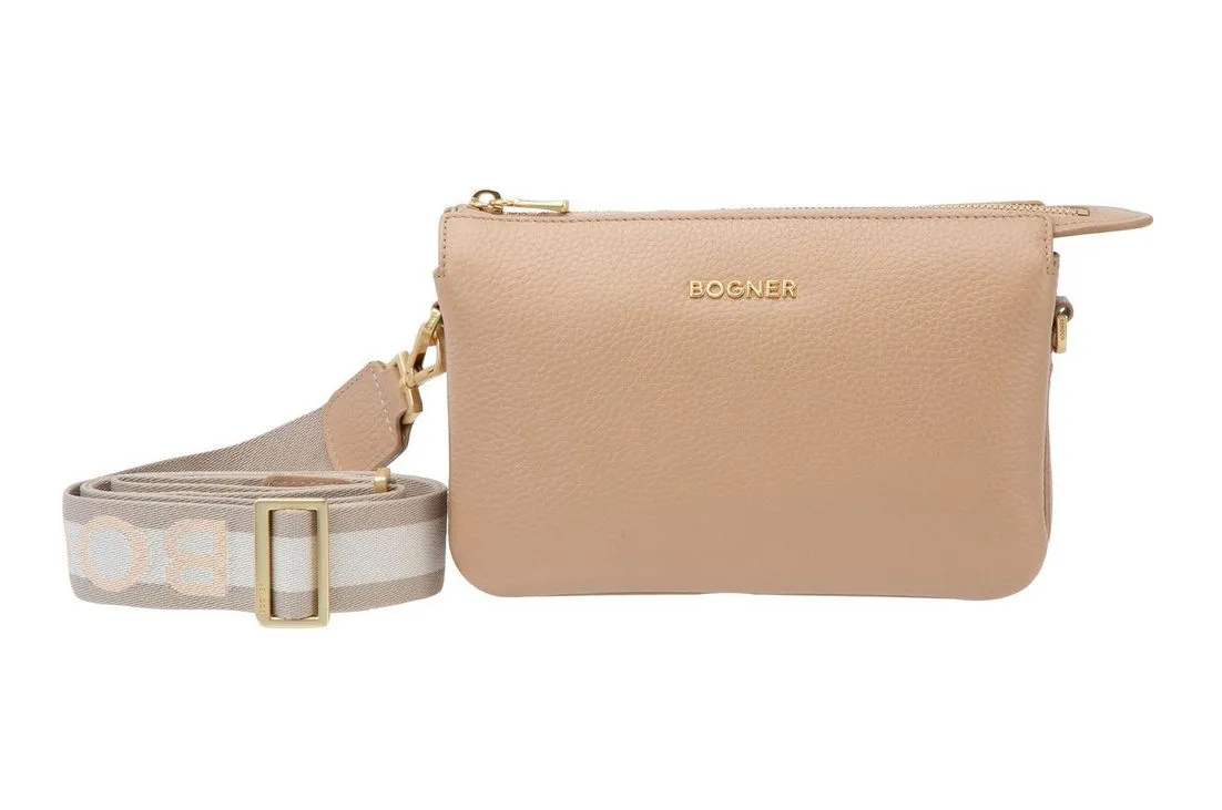 BOGNER Umhängetasche Taja Shoulderbag, aus echtem Rindsleder