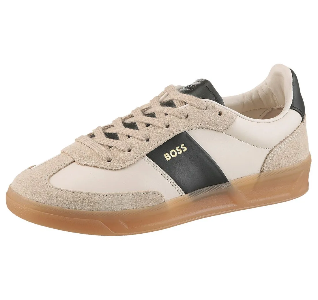BOSS Brenta_Tenn Sneaker, Retro-Sneaker, Freizeitschuh, Schnürschuh mit angesagter Laufsohle
