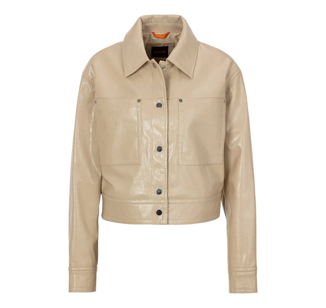 BOSS ORANGE Kurzblazer Jelt Premium Damenmode cropped