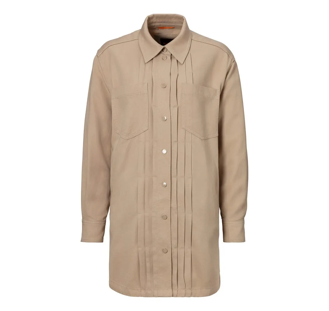 BOSS ORANGE Longblazer Janjura Premium Damenmode mit Zierfalten