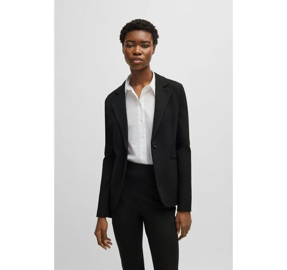 BOSS ORANGE Longblazer Jaslim Premium Damenmode mit geschlitzten Ärmeln
