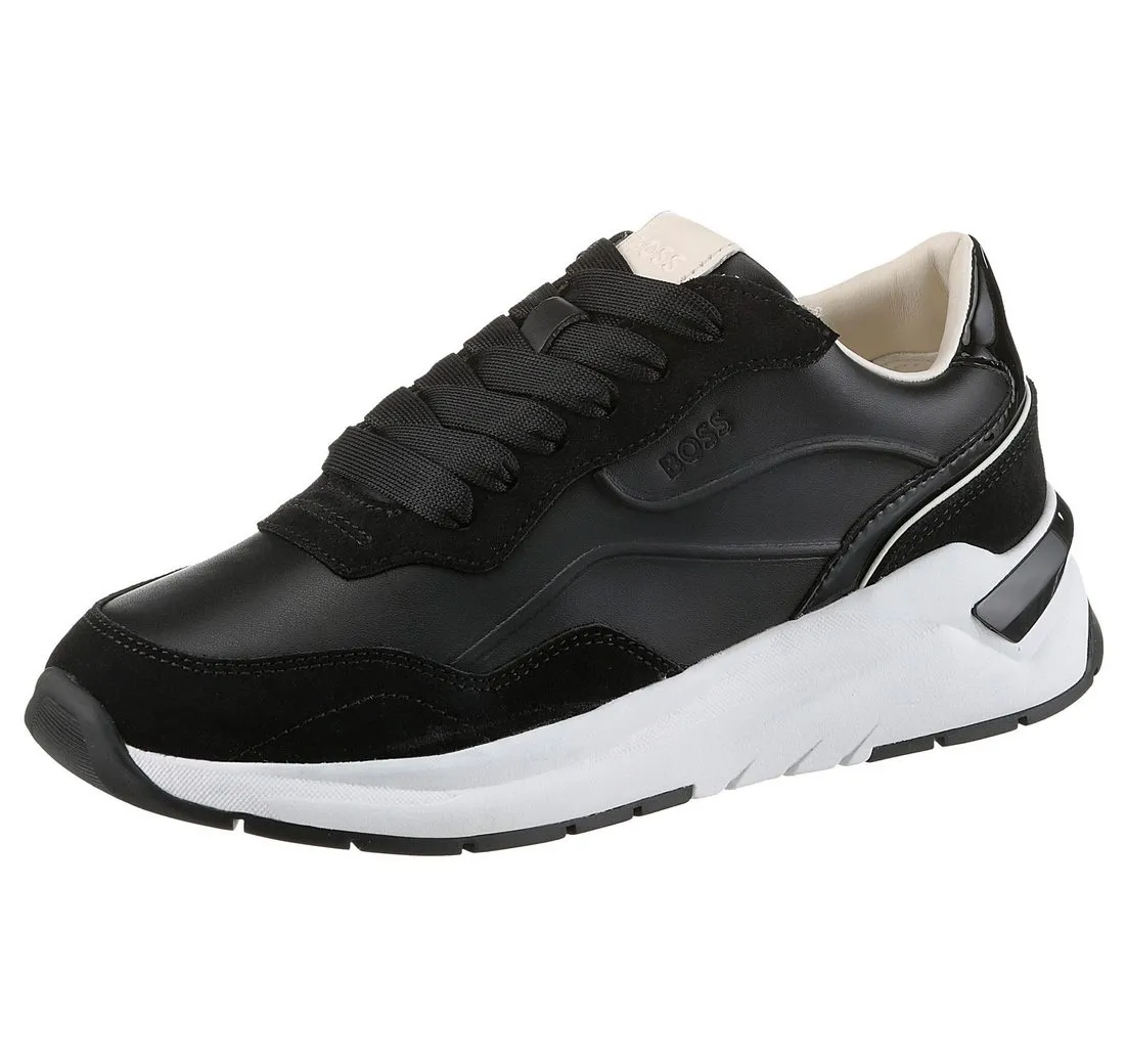 BOSS Skylar Runn Sneaker, Schnürschuh, Halbschuh, Freizeitsneaker mit Keilsohle