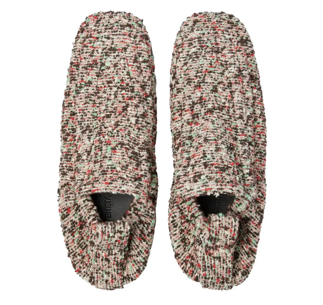 BOTTEGA VENETA Plank Bouclé Tweed Loafers Mokassins Slippers Slip-On Sneaker Gepolsterter Schaft,elastischem Fersenbereich,quadratische Schuhspitze
