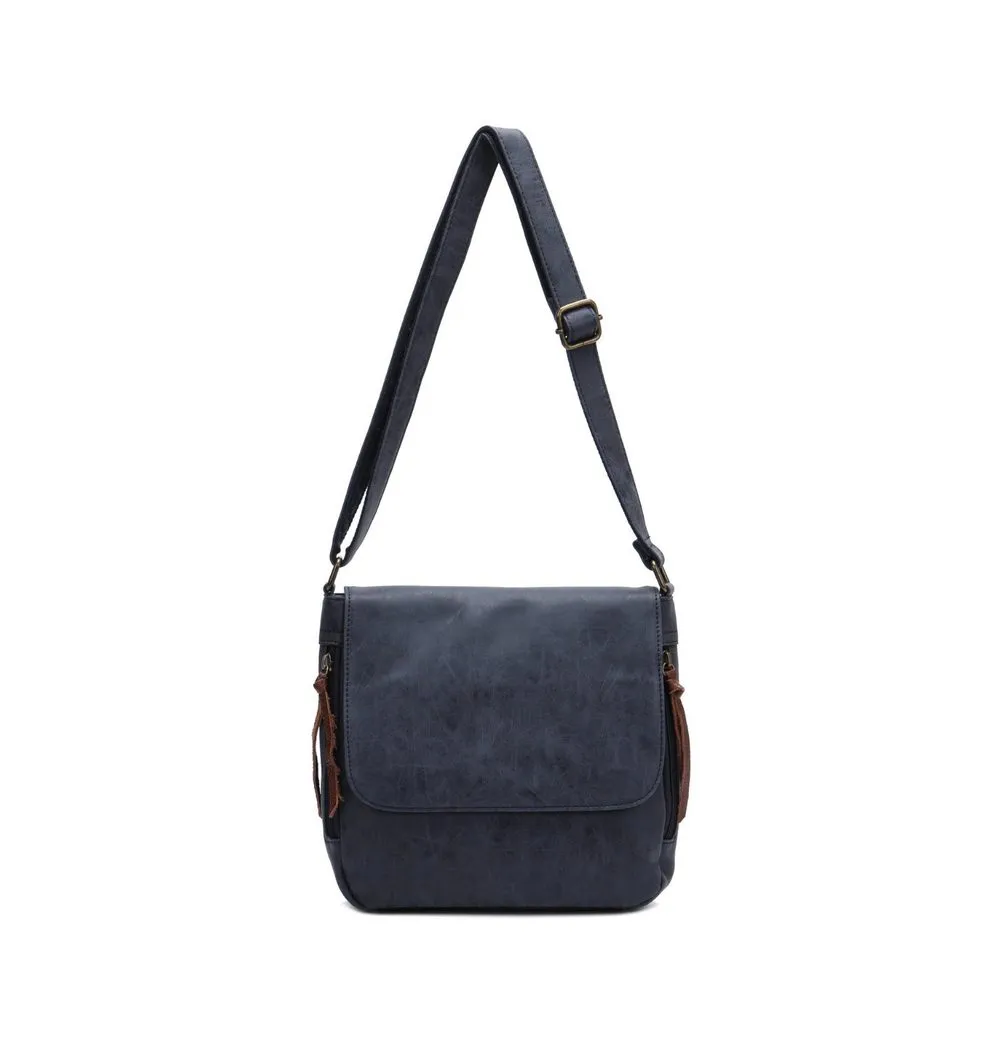 BRISE TASCHE Schultertasche Vintage Chic Canvas Umhängetasche mit Reißverschluss