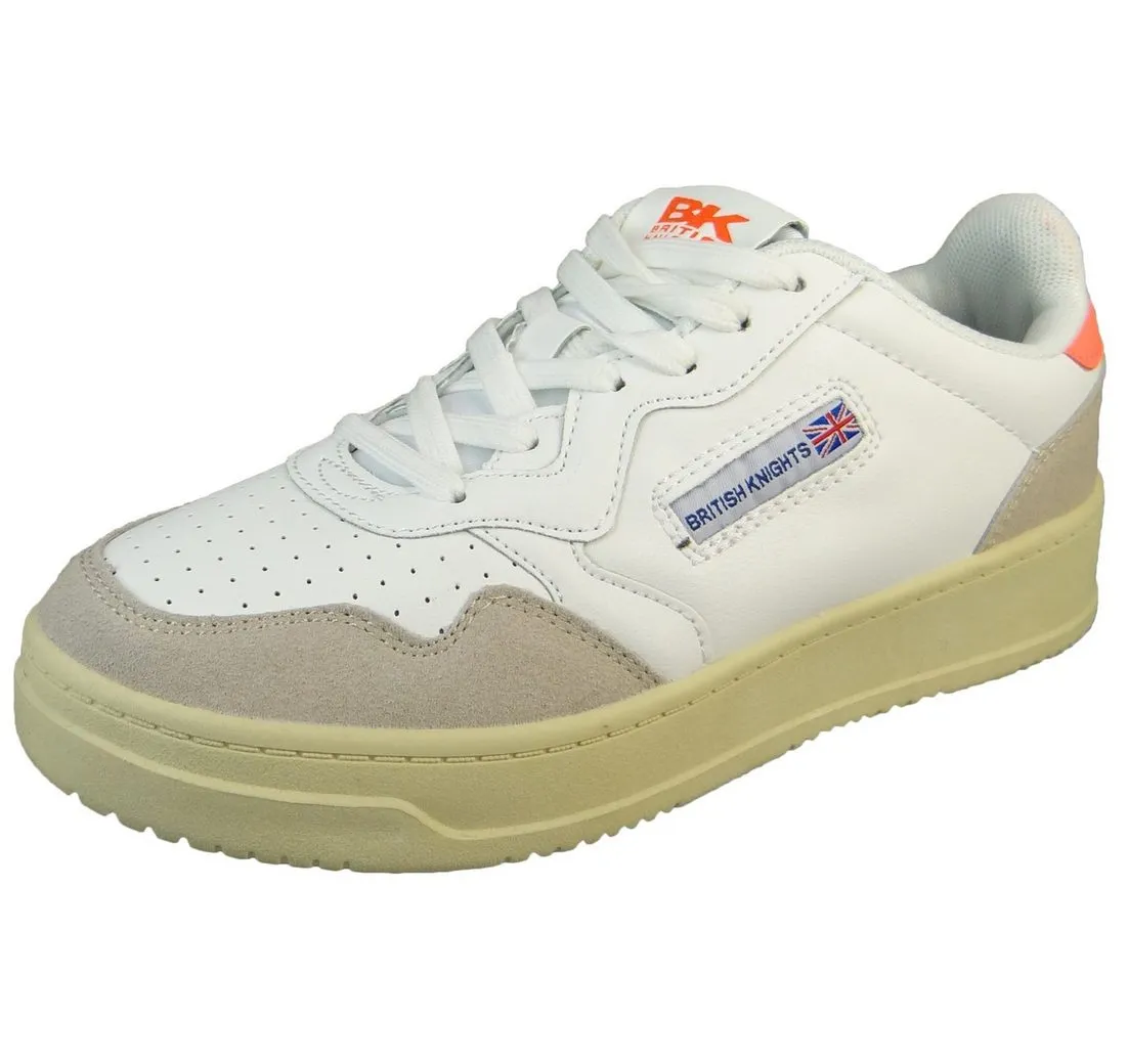 BRITISH KNIGHTS B48-3632 02 White/Neon Orange Sneaker