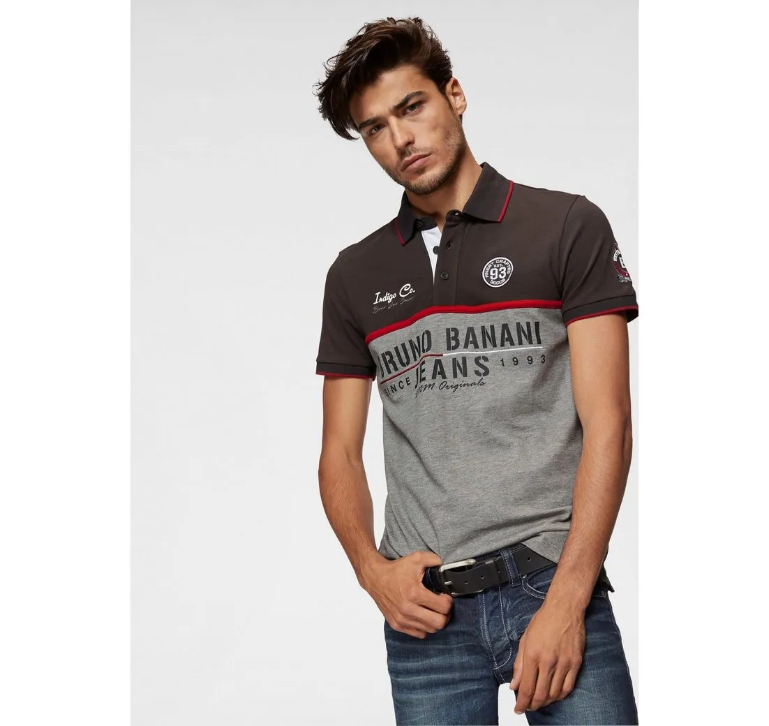 BRUNO BANANI Poloshirt Kurzarm, körpernahe Passform, mit Polokragen