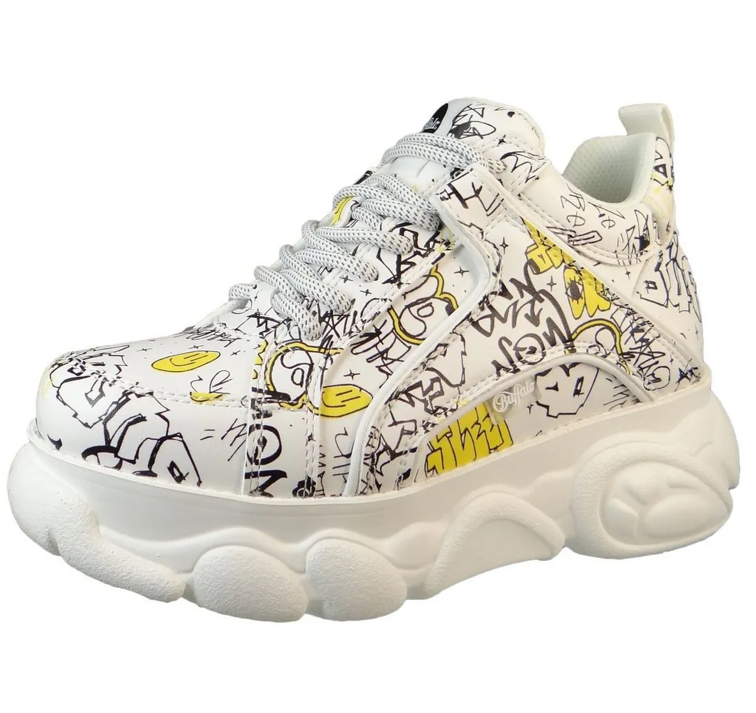 BUFFALO 1630856 CLD CORIN Graffiti White Sneaker